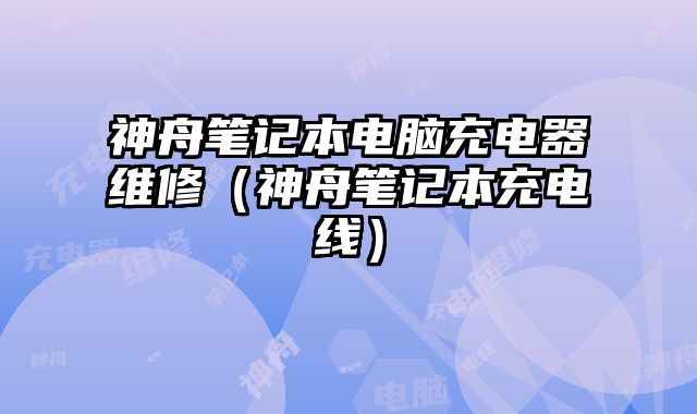 神舟筆記本電腦充電器維修（神舟筆記本充電線）