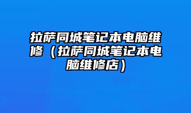 拉薩同城筆記本電腦維修（拉薩同城筆記本電腦維修店）
