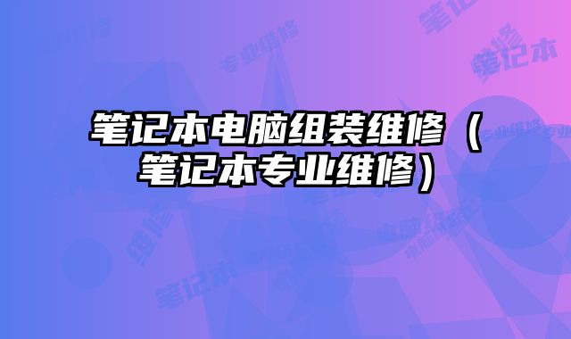 筆記本電腦組裝維修（筆記本專業維修）