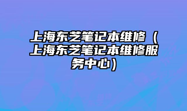 上海東芝筆記本維修（上海東芝筆記本維修服務(wù)中心）