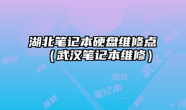湖北筆記本硬盤維修點(diǎn)（武漢筆記本維修）