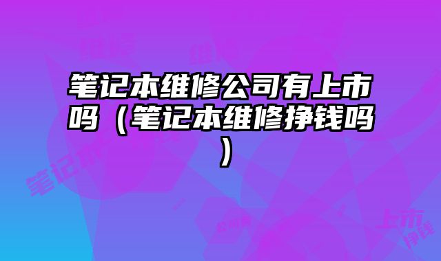 筆記本維修公司有上市嗎（筆記本維修掙錢嗎）