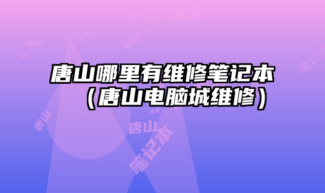 唐山哪里有維修筆記本（唐山電腦城維修）