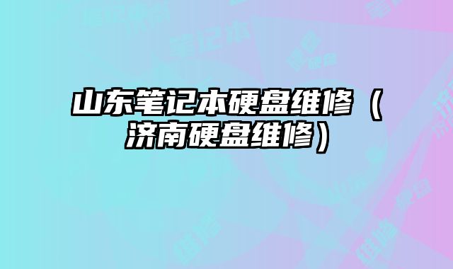 山東筆記本硬盤維修（濟南硬盤維修）