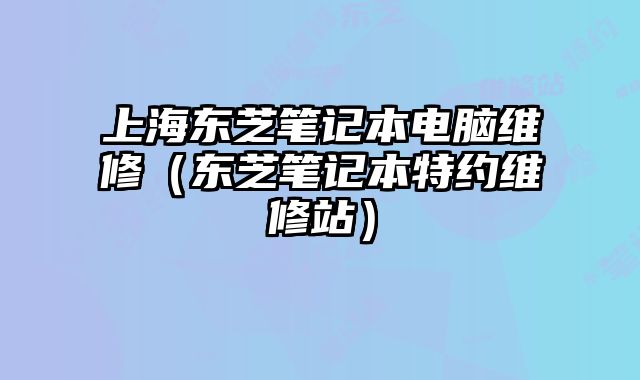 上海東芝筆記本電腦維修（東芝筆記本特約維修站）