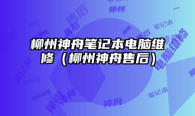 柳州神舟筆記本電腦維修（柳州神舟售后）