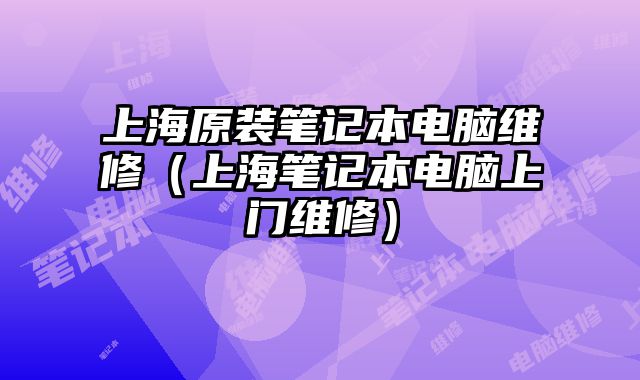 上海原裝筆記本電腦維修（上海筆記本電腦上門維修）