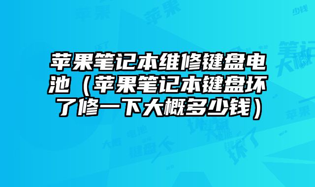 蘋果筆記本維修鍵盤電池（蘋果筆記本鍵盤壞了修一下大概多少錢）
