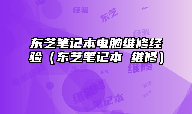 東芝筆記本電腦維修經(jīng)驗(yàn)（東芝筆記本 維修）