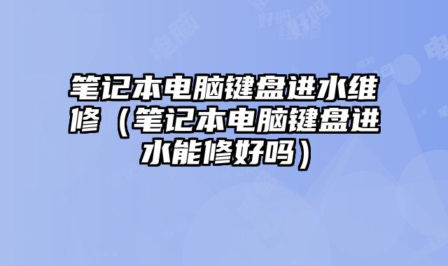 筆記本電腦鍵盤進水維修（筆記本電腦鍵盤進水能修好嗎）