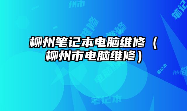 柳州筆記本電腦維修（柳州市電腦維修）