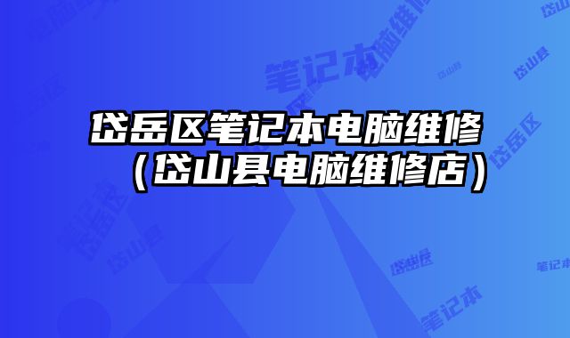 岱岳區(qū)筆記本電腦維修（岱山縣電腦維修店）