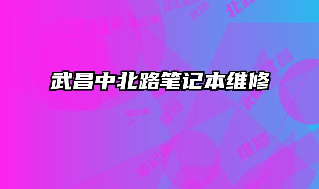 武昌中北路筆記本維修
