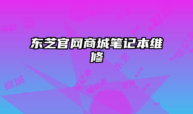 東芝官網(wǎng)商城筆記本維修