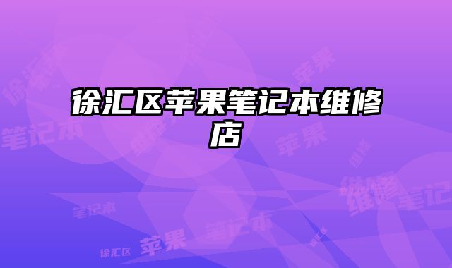 徐匯區蘋果筆記本維修店