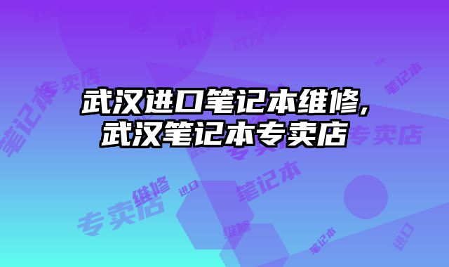 武漢進口筆記本維修,武漢筆記本專賣店