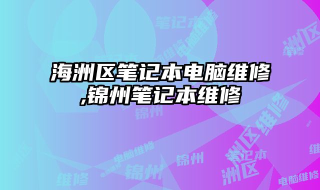 海洲區筆記本電腦維修,錦州筆記本維修