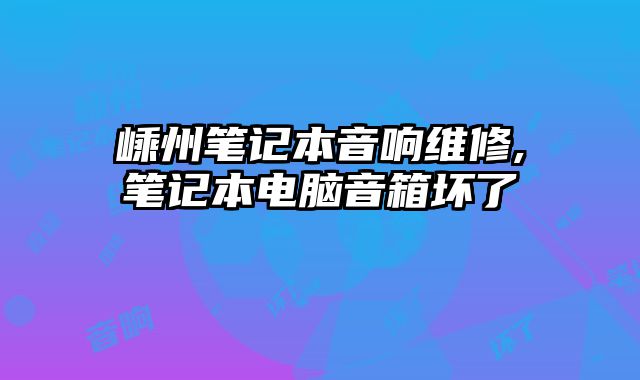 嵊州筆記本音響維修,筆記本電腦音箱壞了