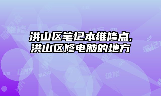 洪山區筆記本維修點,洪山區修電腦的地方