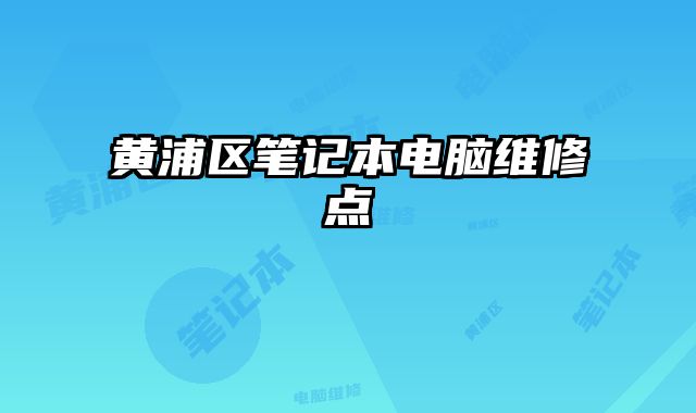 黃浦區(qū)筆記本電腦維修點