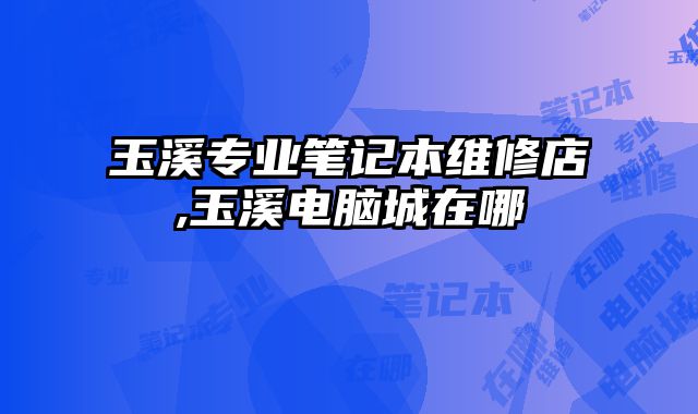玉溪專業筆記本維修店,玉溪電腦城在哪