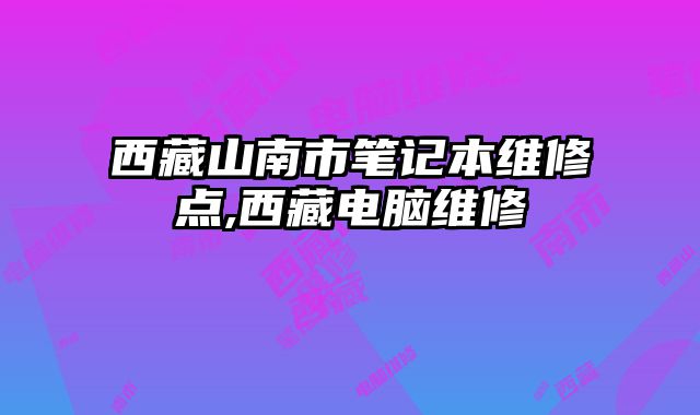 西藏山南市筆記本維修點(diǎn),西藏電腦維修