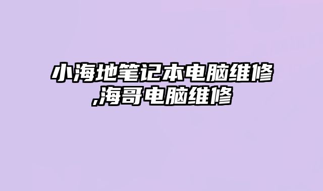 小海地筆記本電腦維修,海哥電腦維修