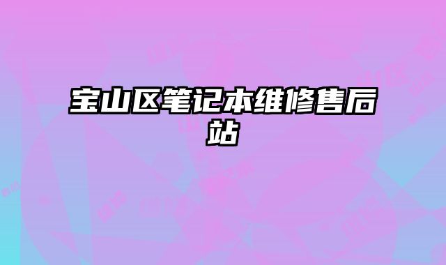 寶山區筆記本維修售后站