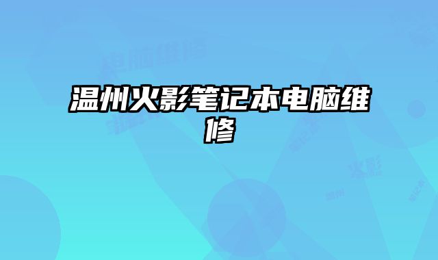溫州火影筆記本電腦維修