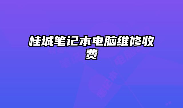 桂城筆記本電腦維修收費