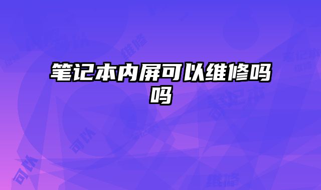 筆記本內(nèi)屏可以維修嗎嗎