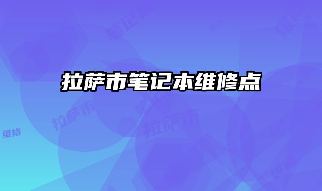 拉薩市筆記本維修點
