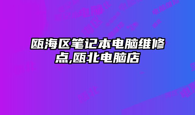 甌海區筆記本電腦維修點,甌北電腦店