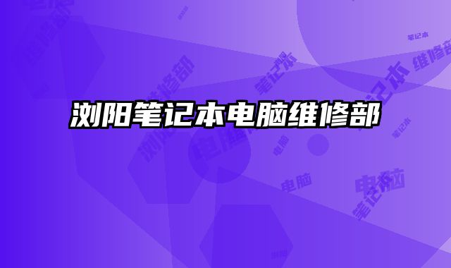 瀏陽筆記本電腦維修部