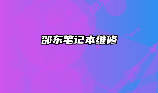 邵東筆記本維修