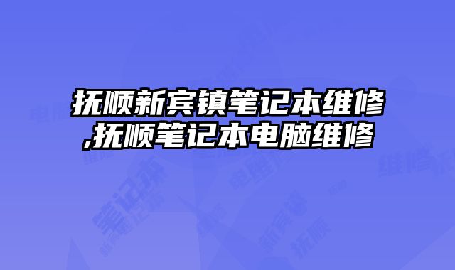 撫順新賓鎮筆記本維修,撫順筆記本電腦維修