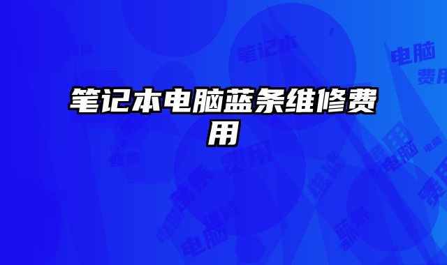 筆記本電腦藍條維修費用