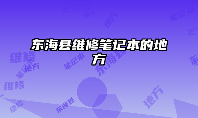 東海縣維修筆記本的地方