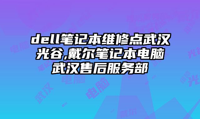 dell筆記本維修點武漢光谷,戴爾筆記本電腦武漢售后服務部
