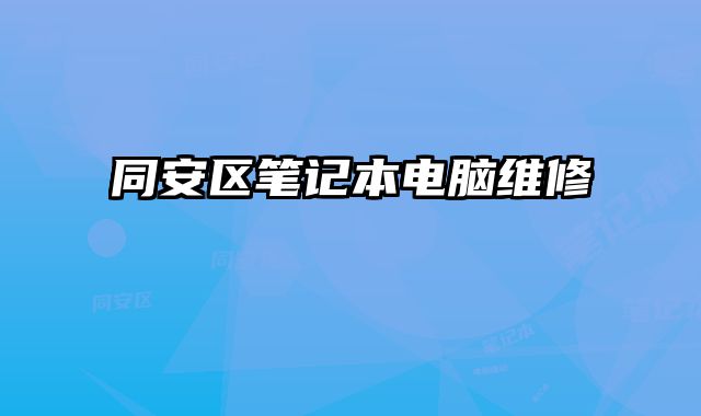 同安區筆記本電腦維修