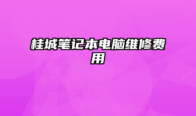 桂城筆記本電腦維修費用