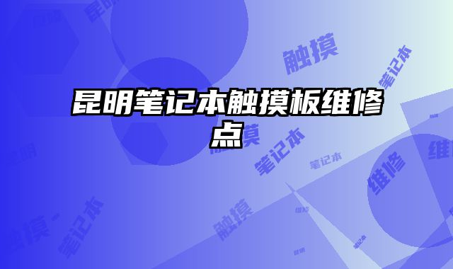 昆明筆記本觸摸板維修點(diǎn)