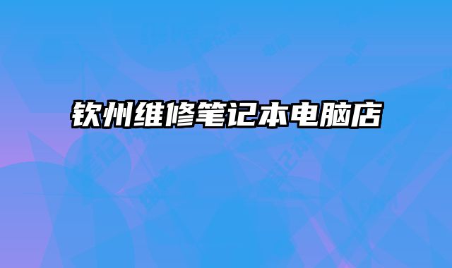 欽州維修筆記本電腦店