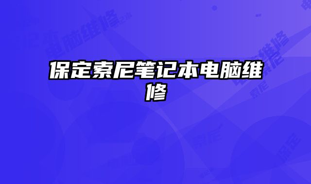 保定索尼筆記本電腦維修