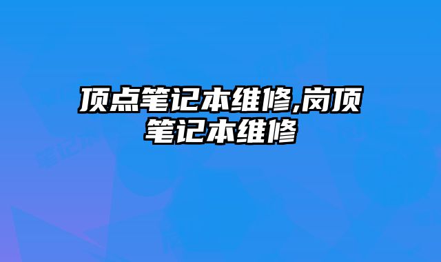 頂點筆記本維修,崗頂筆記本維修