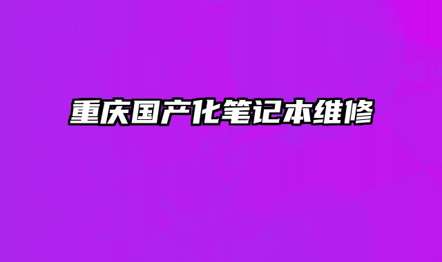 重慶國產化筆記本維修
