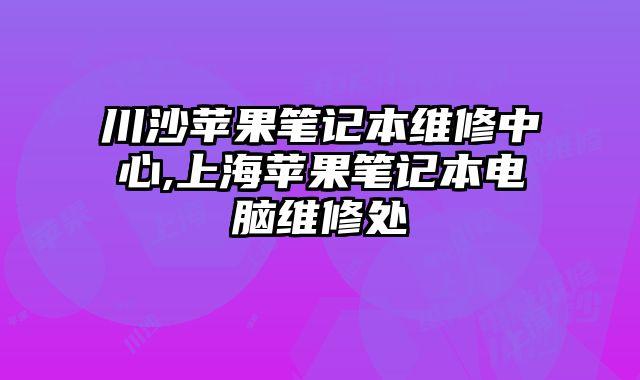 川沙蘋果筆記本維修中心,上海蘋果筆記本電腦維修處