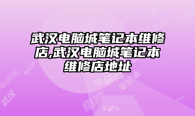 武漢電腦城筆記本維修店,武漢電腦城筆記本維修店地址