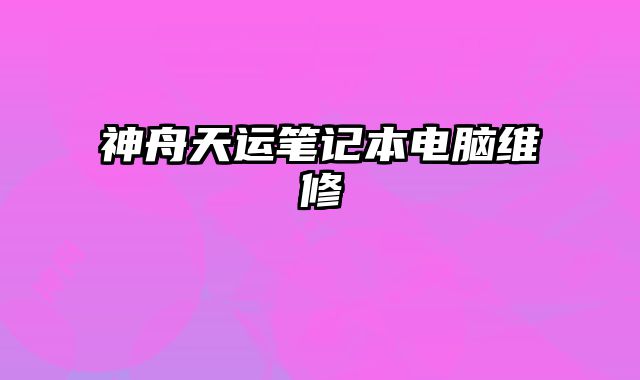 神舟天運(yùn)筆記本電腦維修