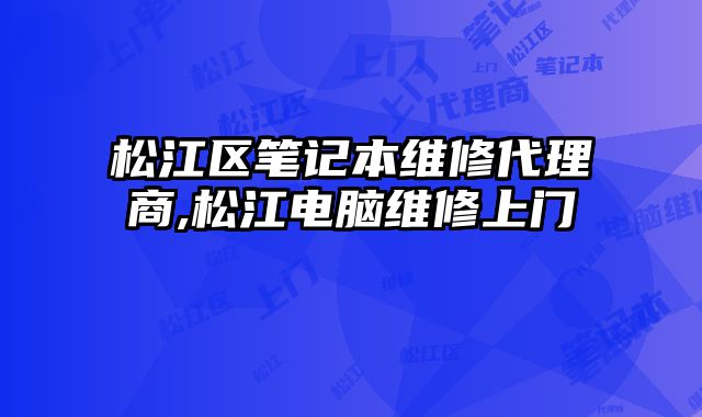 松江區(qū)筆記本維修代理商,松江電腦維修上門